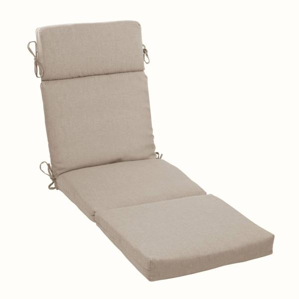 Arden Selections Oceantex Outdoor Chaise Lounge Cushion 72 X 21  Natural Tan