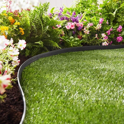 Expert Gardener 2-inch Tall Wall No-Dig Landscape Edging, 30-ft., Plastic, Black
