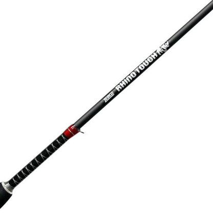 Zebco Rhino Tough Cross-Weave Glowtip Casting Fishing Rod, 6-Foot 6-in 1-Piece Rod