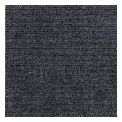 Canyon - Gray Commercial/Residential 18 x 18 in. Peel and Stick Carpet Tile Square (22.5 sq. ft.)