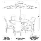 9Ft Palm round Outdoor Tilting Market Patio Umbrella with Crank