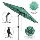 9Ft Palm round Outdoor Tilting Market Patio Umbrella with Crank