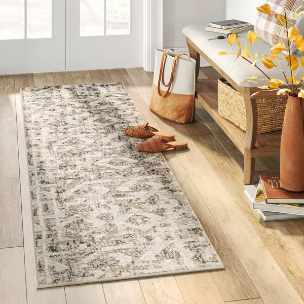 2'x7' Eliot Geo Area Rug Gray - Threshold™