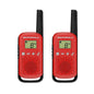 Talkabout T110 2-Way Radio in Red with Black (2-Pack)